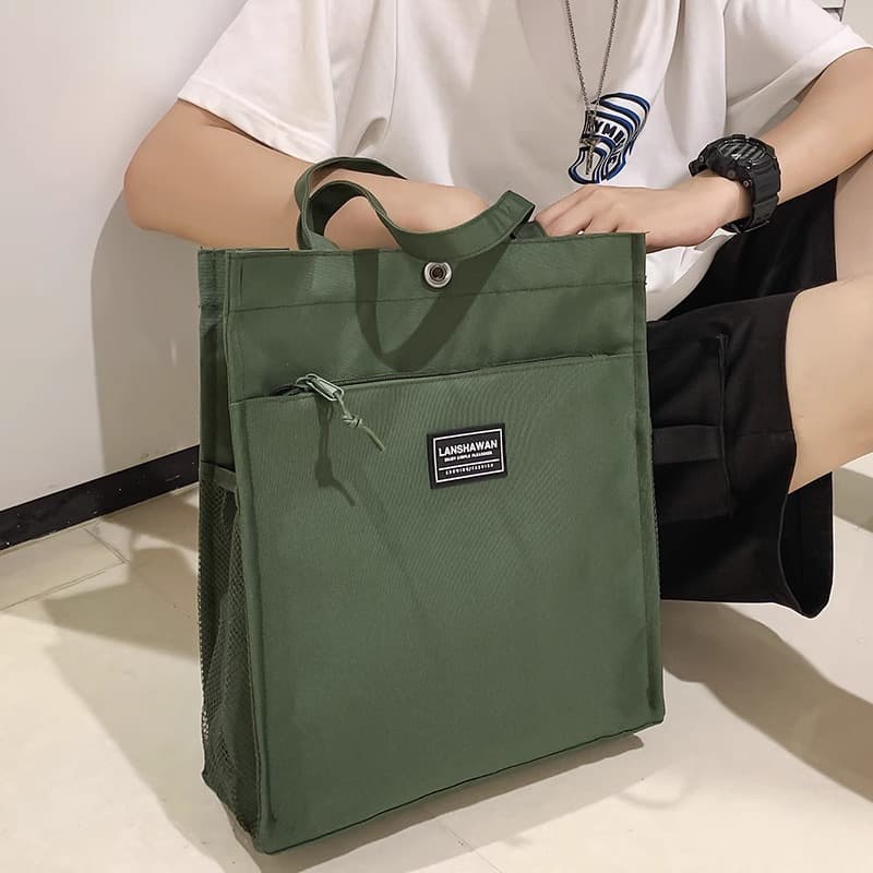 トートバックメンズ シンプル機能性トートバッグ