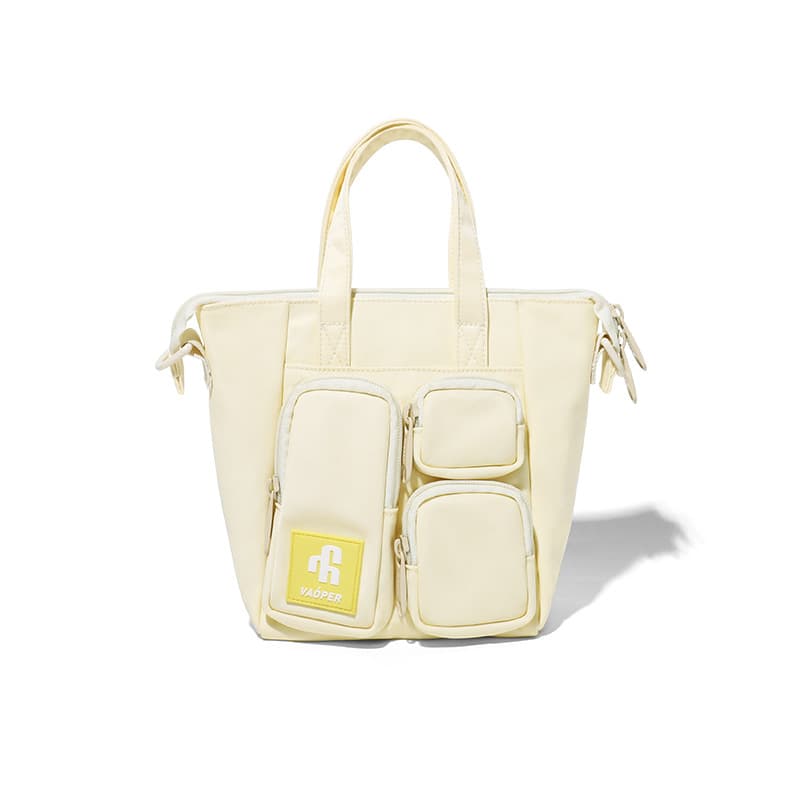 トートバックメンズ ポケットデザイン ミニショルダーバッグ