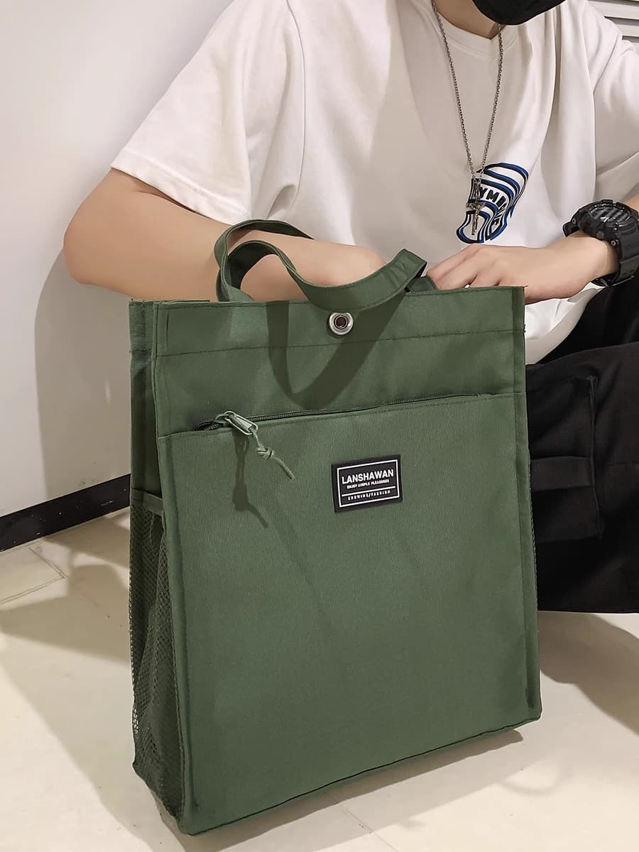 トートバックメンズ シンプル機能性トートバッグ