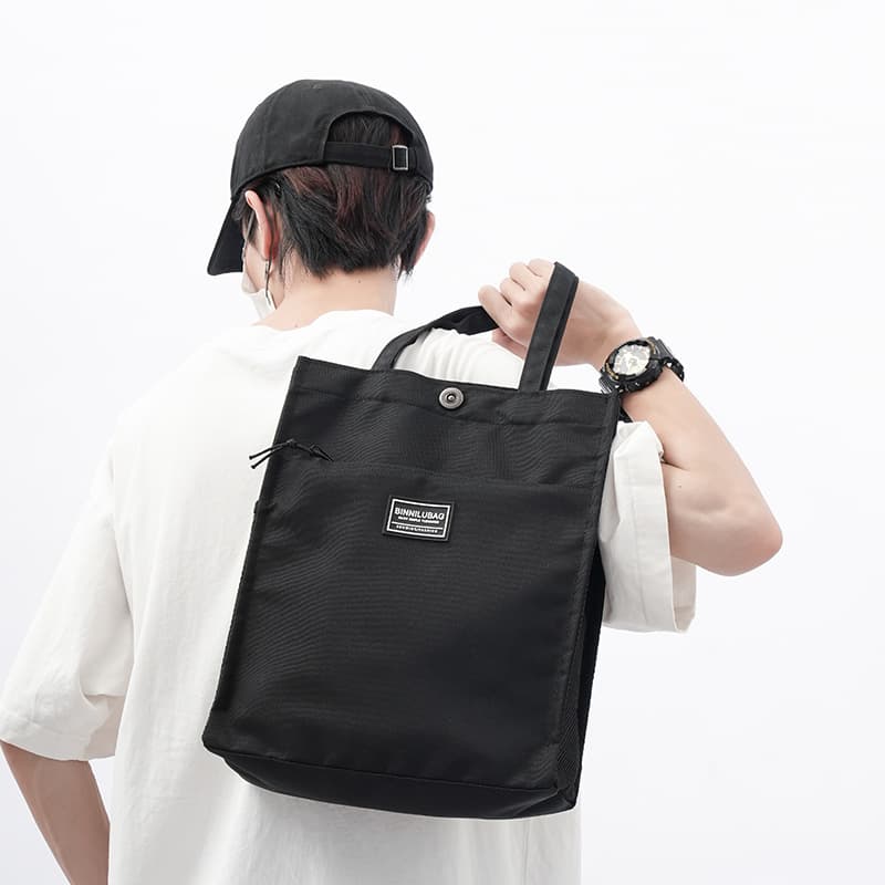 トートバックメンズ シンプル機能性キャンバストート