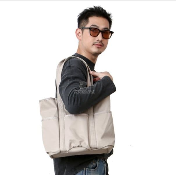 トートバックメンズ シンプルデザイン大容量トートバッグ