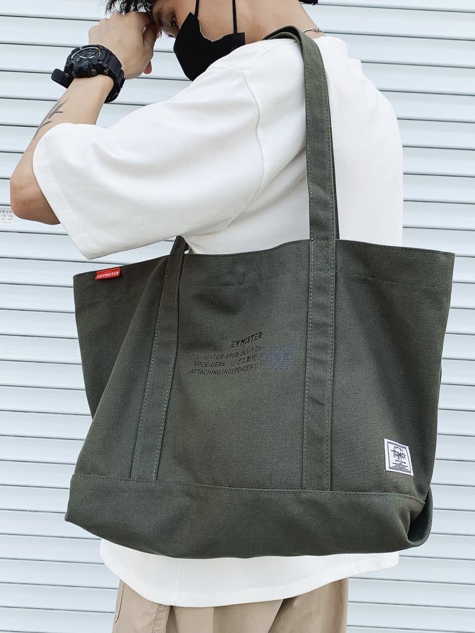 トートバックメンズ シンプル大容量キャンバストート