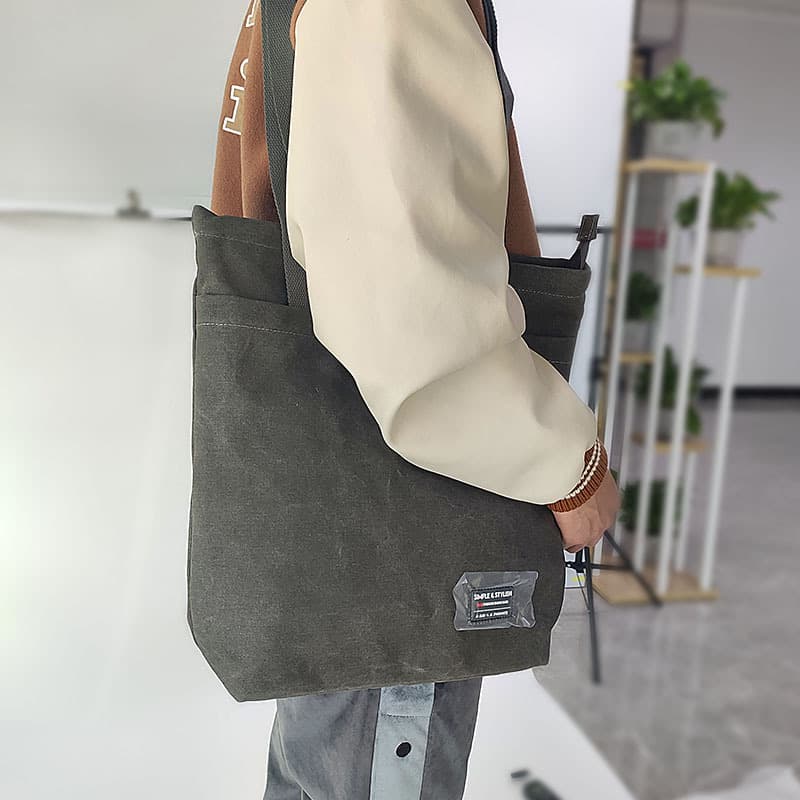 トートバックメンズ シンプル大容量キャンバストート