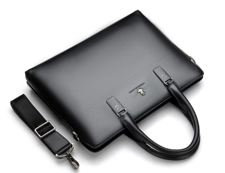 トートバックメンズ シンプル本革ビジネストート