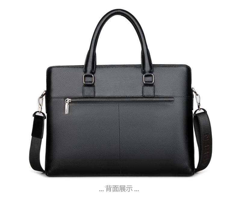 トートバックメンズ シンプル本革ビジネストート