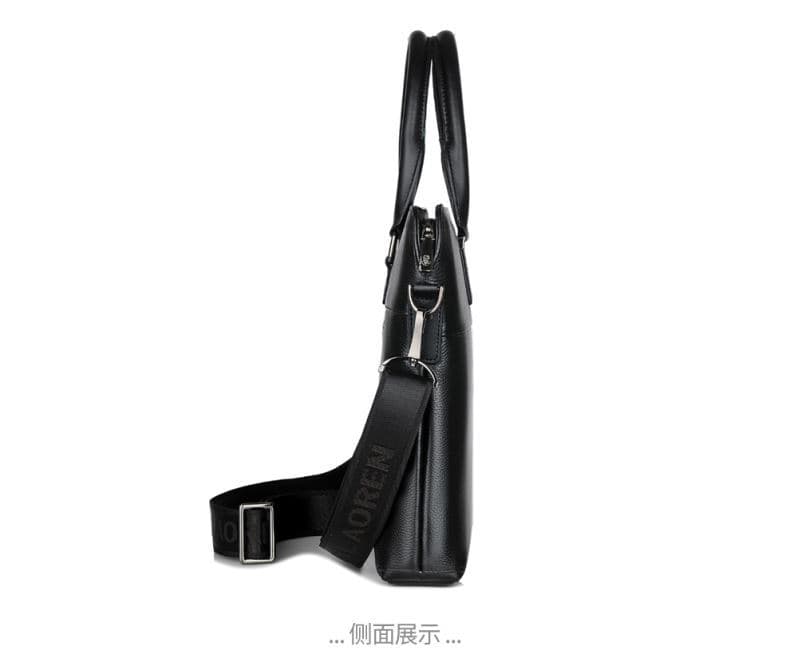 トートバックメンズ シンプル本革ビジネストート