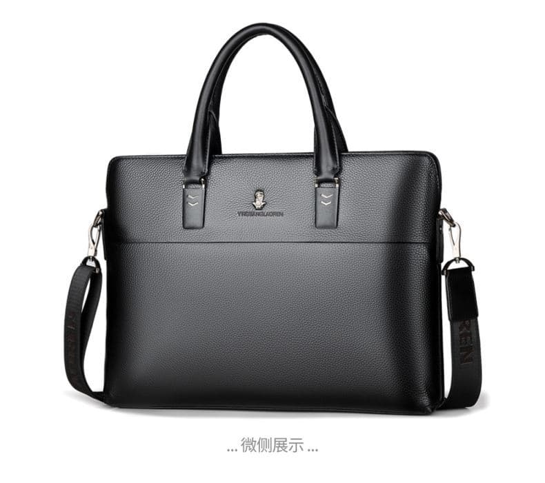 トートバックメンズ シンプル本革ビジネストート