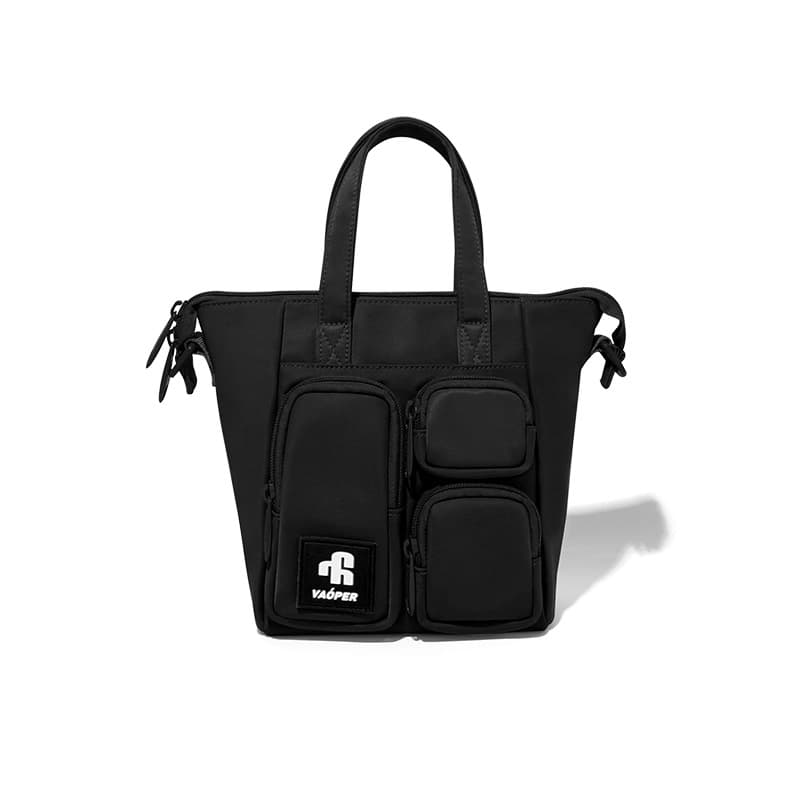 トートバックメンズ ポケットデザイン ミニショルダーバッグ