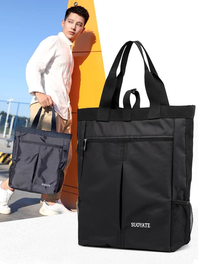 トートバックメンズ 軽量撥水ミニマルトートバッグ