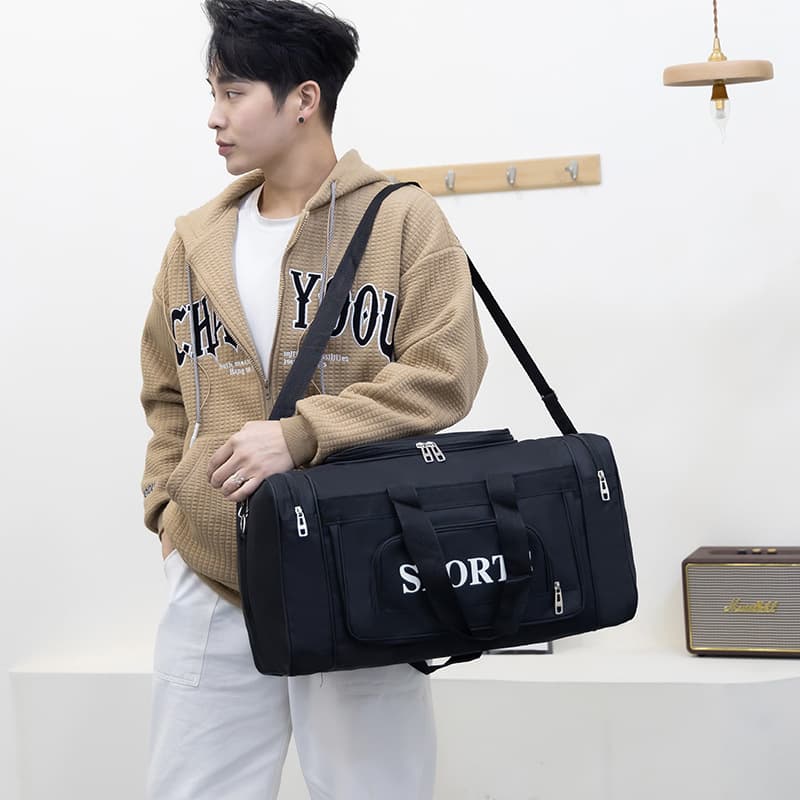 トートバックメンズ スポーツジム用 斜めがけ旅行バッグ