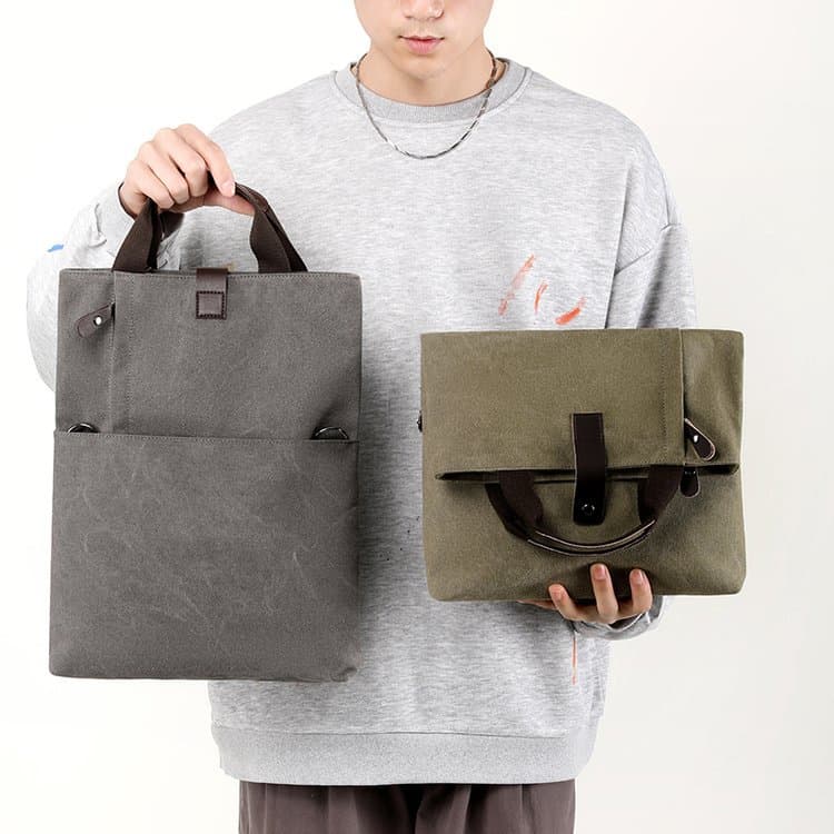 トートバックメンズ シンプル キャンバス メッセンジャー ショルダー
