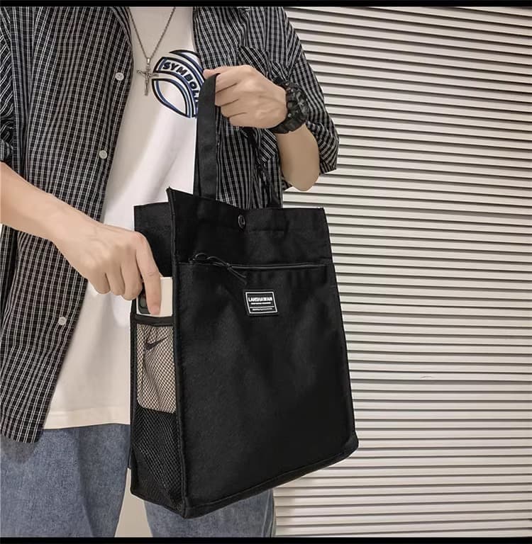 トートバックメンズ シンプル機能性トートバッグ