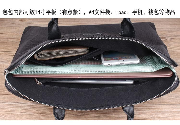 トートバックメンズ 上品シンプルビジネストートバッグ